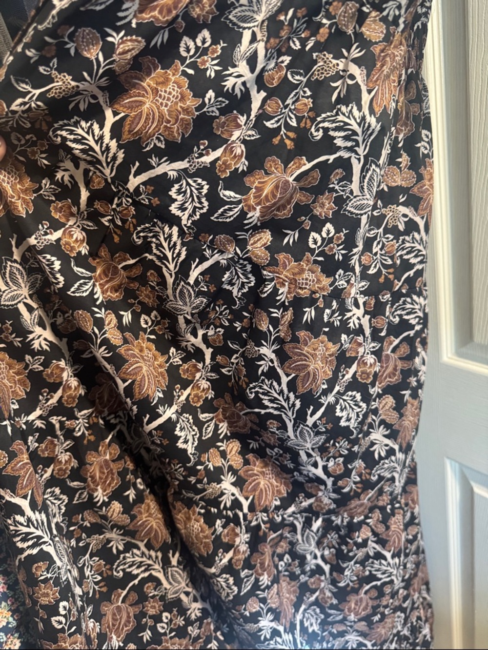 MELLODAY Brown and Black Floral Maxi Dress-BRAND NEW WITH TAGS - Picture 7 of 7